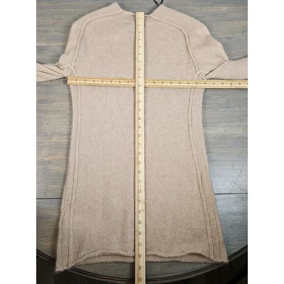 H&M Tunic Sweater Wool/Mohair Blend Tan Womens Size 12 Ribbed Accents Soft Cozy - Picture 5 of 6